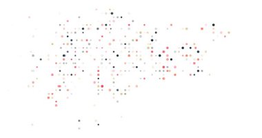 Singapur Ülke Haritası Renkli Noktalar