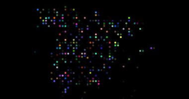 Gradyan Noktalı Animasyon İspanya Haritası