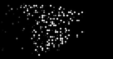 Düşen Parçacıklar tarafından oluşturulan İspanya Haritası