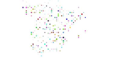 Düşen Noktalar İspanya Ülke Haritasını Şekillendirdi