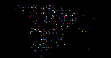 Çemberli İspanya 'nın Soyut Haritası