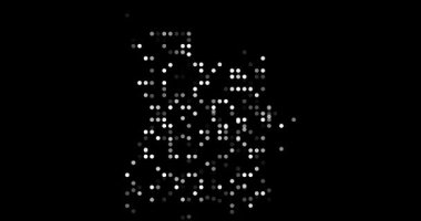 Angola 'nın Şekillendirilmiş Dot Haritası Düşüyor