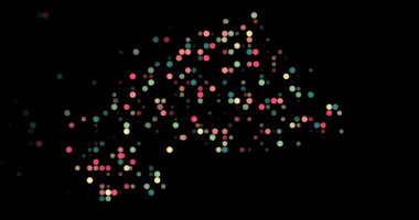 Burkina Faso Parçacık Haritası Canlandırması