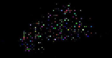 Dijital Çember Canlandırması Burkina Faso Şekli