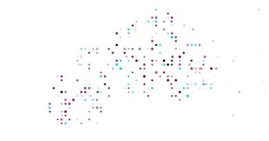 Yaratıcı Nokta Deseni Burkina Faso Haritası