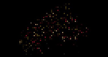 Soyut Nokta Animasyonu Burkina Faso Haritası