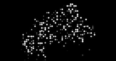 Soyut Nokta Animasyonu Burkina Faso Haritası