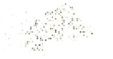 Dijital Çember Canlandırması Burkina Faso Şekli