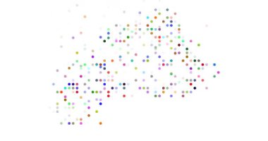 Burkina Faso Soyut Düşen Nokta Tasarımı