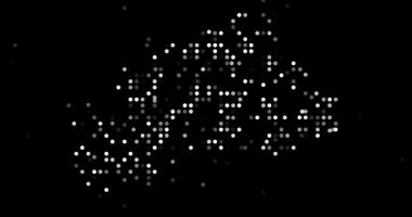 Yaratıcı Nokta Deseni Burkina Faso Haritası