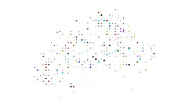 Yaratıcı Nokta Deseni Burkina Faso Haritası