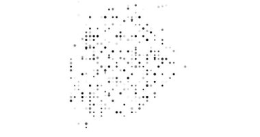 Botswana 'nın Yaratıcı Düşen Çemberleri Haritası