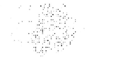 Düşen Renkli Noktalar Botswana Şeklinde