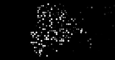 Botswana Yaratıcı Ülke Silueti Noktalarda