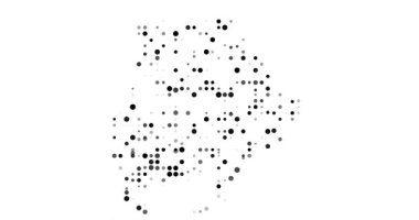 Botswana Noktalarla Canlandırılmış Üretici Harita