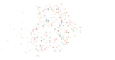 Botswana Yaratıcı Ülke Silueti Noktalarda