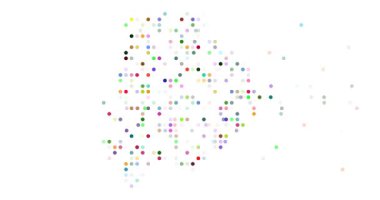 Renkli Noktalı Üretici Botswana Sanatı