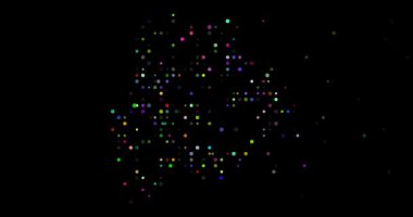 Renkli Nokta Hareketiyle Botswana Haritası