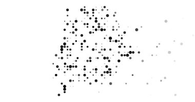 Soyut Noktalar Botswana Silueti Oluşturuyor