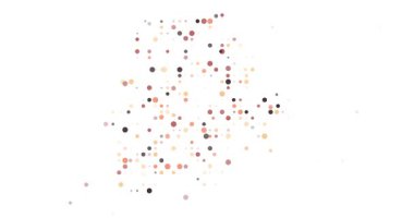 Düşen Nokta Izgaralı Botswana Silueti