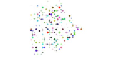 Soyut Noktalar Botswana Silueti Oluşturuyor