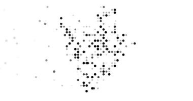 Biçimlendirilmiş Burundi Dot Şekil Sanatı