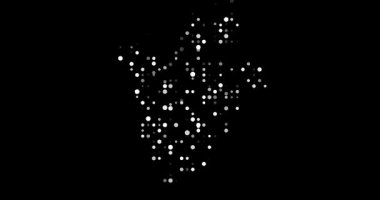 Biçimlendirilmiş Burundi Dot Şekil Sanatı