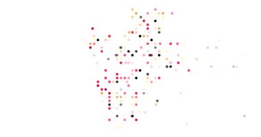 Burundi Haritası Çemberlerle Birleştirildi