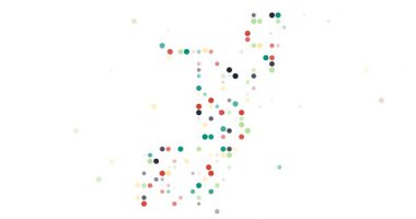 Parçacıklarla Canlandırılmış Kongo Haritası