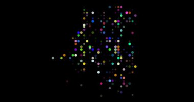 Dijital Düşen Kongo Çemberi Izgarası