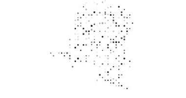 Dijital Düşen Kongo Çemberi Izgarası