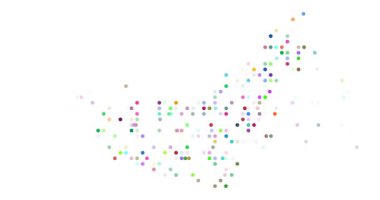 Düşen Noktalarla Soyut BAE Haritası