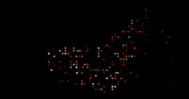 BAE Haritasının Dijital Çember Sanatı