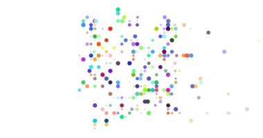 Düşen Renkli Noktalar Fildişi Sahili