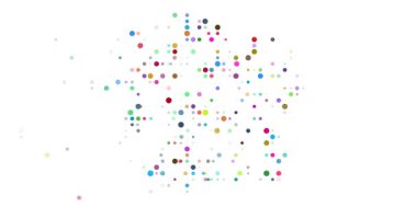 Düşen Renkli Noktalar Fildişi Sahili