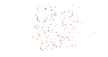 Cote dIvoire Üzerine Renk Çemberi Yağmuru