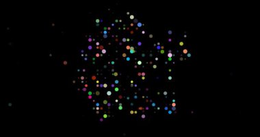 Düşen Renkli Noktalar Fildişi Sahili