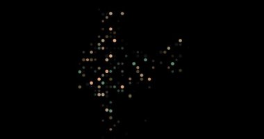 Hindistan haritası oluşturan renkli vektör çizgileri