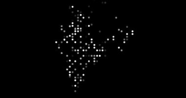 Soyut sicim sanat tarzında Hindistan haritası