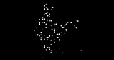 Üç renkli sanatsal Bharat harita silueti