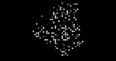 Parçacık sürüsünden oluşan soyut Cezayir üretimi