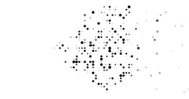 Hareketli noktalarla soyut üretken Cezayir ana hatları