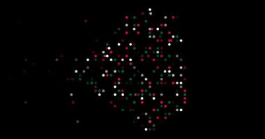 Soyut üretken sürü Cezayir ülke haritasını oluşturuyor