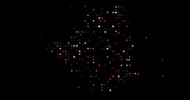 Dijital parçacıklar Cezayir haritasını oluşturmak için birleşir