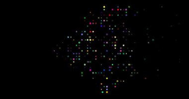 Cezayir harita siluetini oluşturan üretici parçacıklar