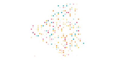 Akan daireler Cezayir 'in üretken harita tasarımı