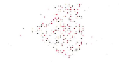 Hareketli noktalarla soyut üretken Cezayir ana hatları