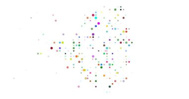 Soyut üretken sürü Cezayir ülke haritasını oluşturuyor