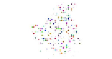 Dijital üretken noktalar Cezayir şeklini oluşturur