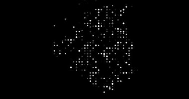 Parçacık sürüsünden oluşan soyut Cezayir üretimi